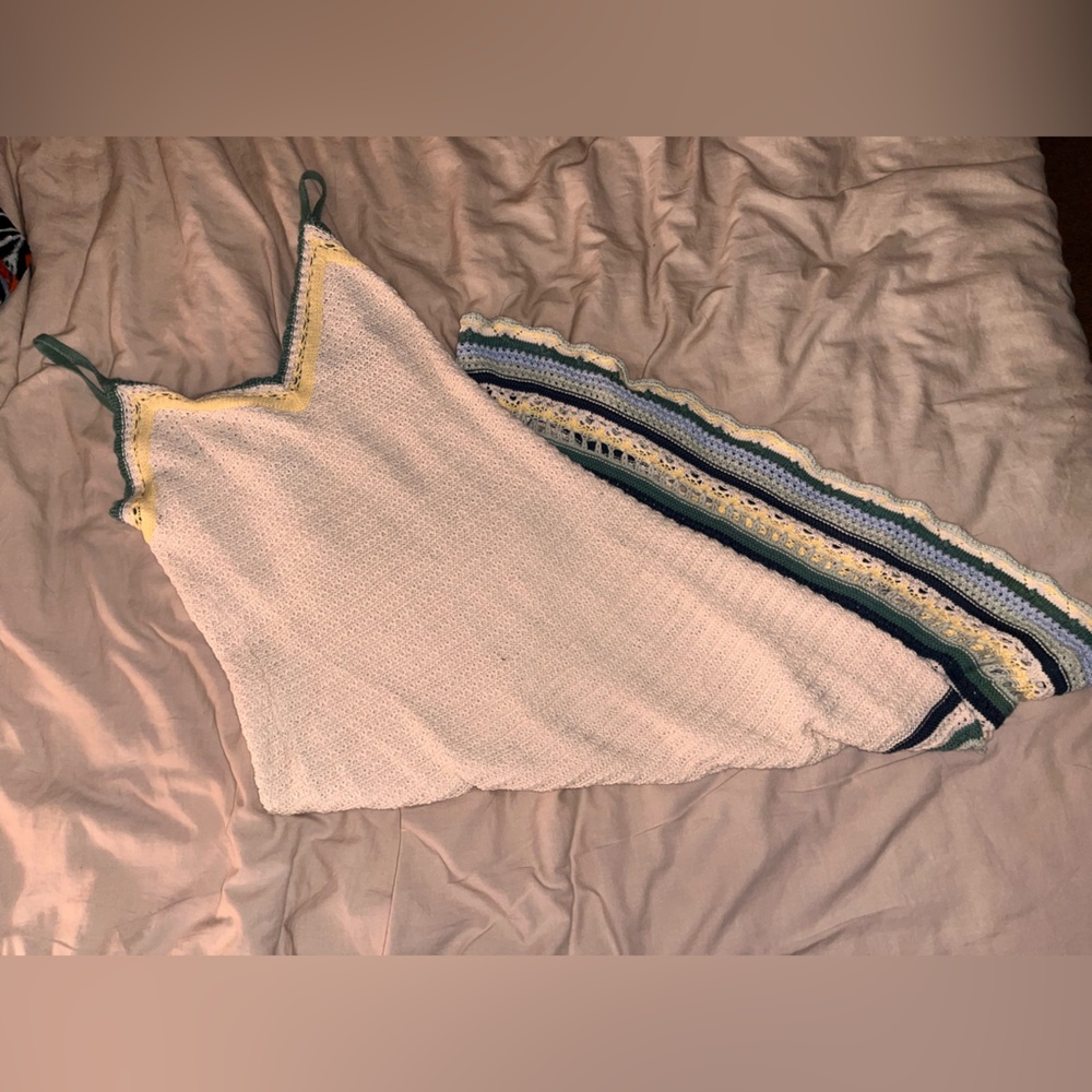 ✨Universal Thread Knit Dress with Yellow and Green Accents